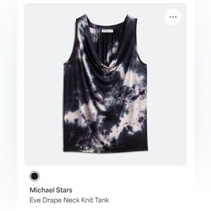 Michael Stars Eve Drape Neck Knit Tank Top